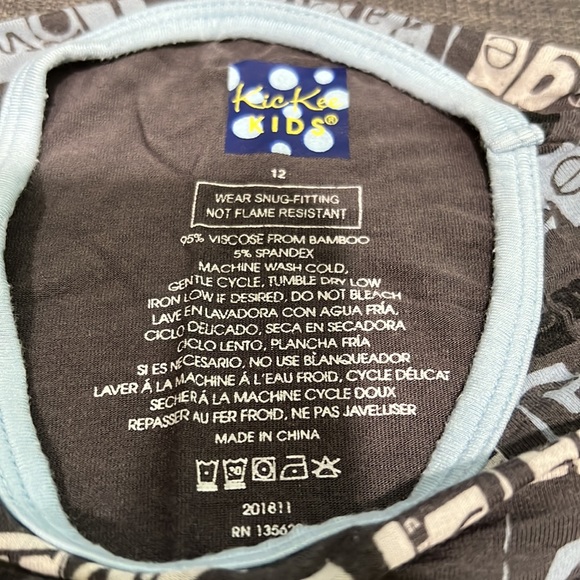 Set of 2 pairs KicKee Kids Boys Pajamas - Picture 4 of 5